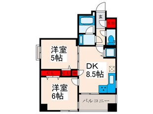 アドバンスコート田端(203)の物件間取画像